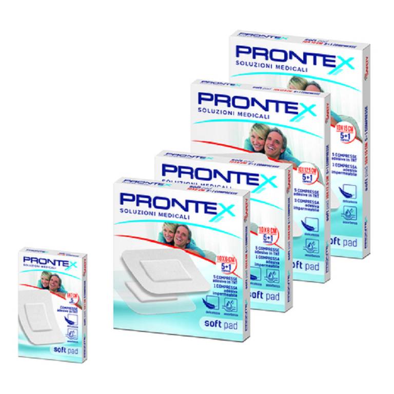 GARZA PRONTEX SOFT 10X8CM 6PZ